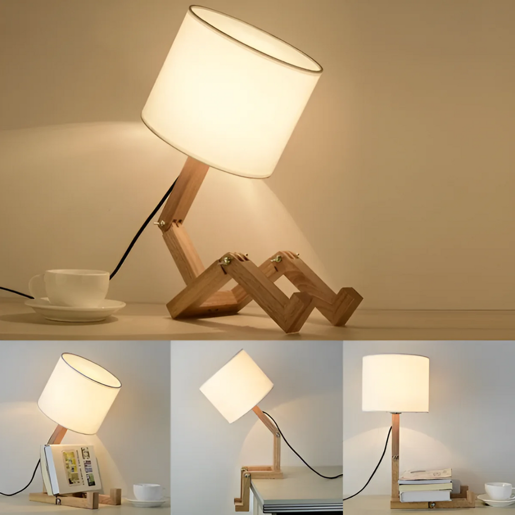 Rilna - Lampada da Tavolo in Legno Flessibile