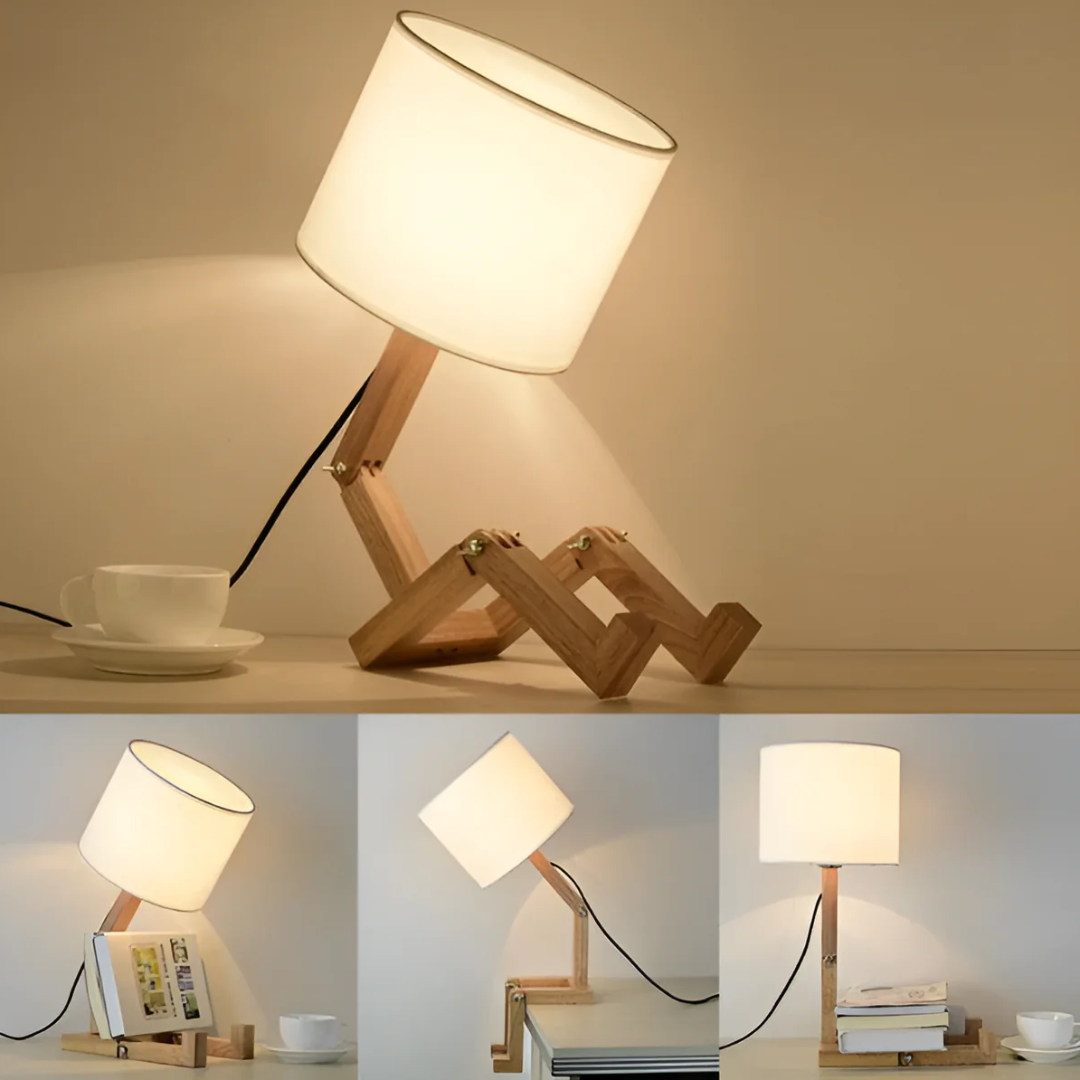 Rilna - Lampada da Tavolo in Legno Flessibile