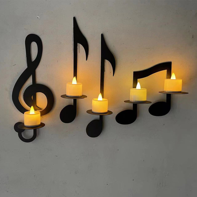 Lampada da parete musicale nera