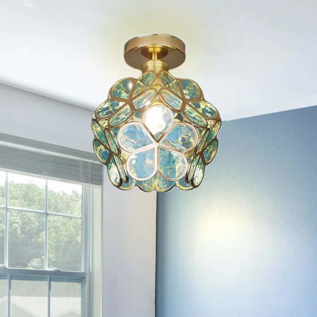 Zyvia - Lampada da soffitto in vetro di lusso