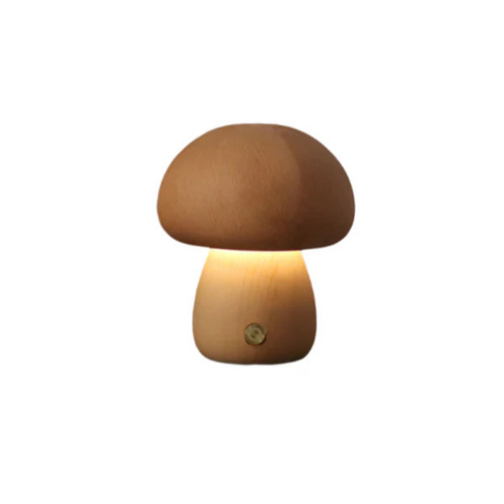 Pheme - Lampada da Tavolo Ricaricabile in Legno