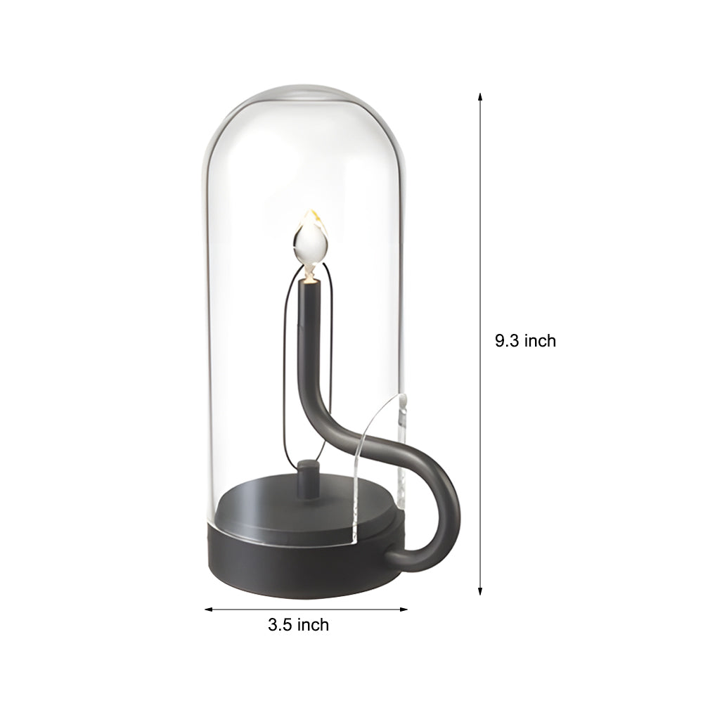 LioraGlow – Lampada da tavolo wireless ricaricabile con illuminazione a LED per uso interno ed esterno