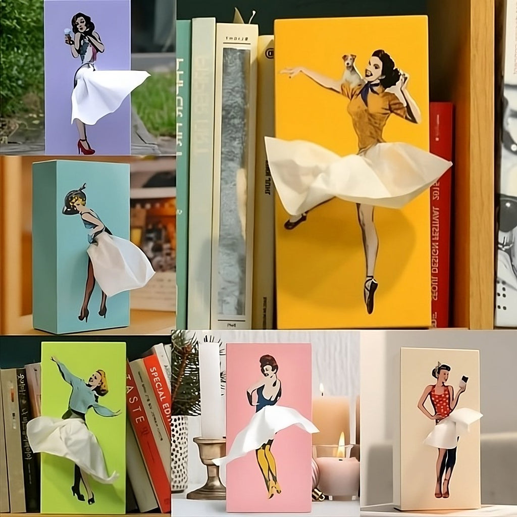 Scatola per fazzoletti Flying Skirt