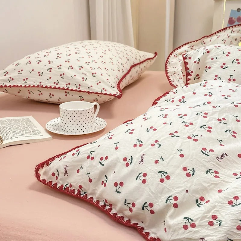 Set di Biancheria da Letto Blossom & Berry Dream 4pz Copripiumino Floreale