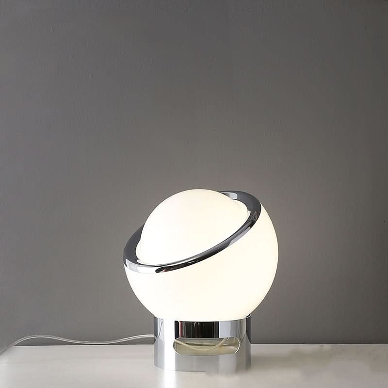Lampada da Tavolo in Vetro Opalino Bauhaus