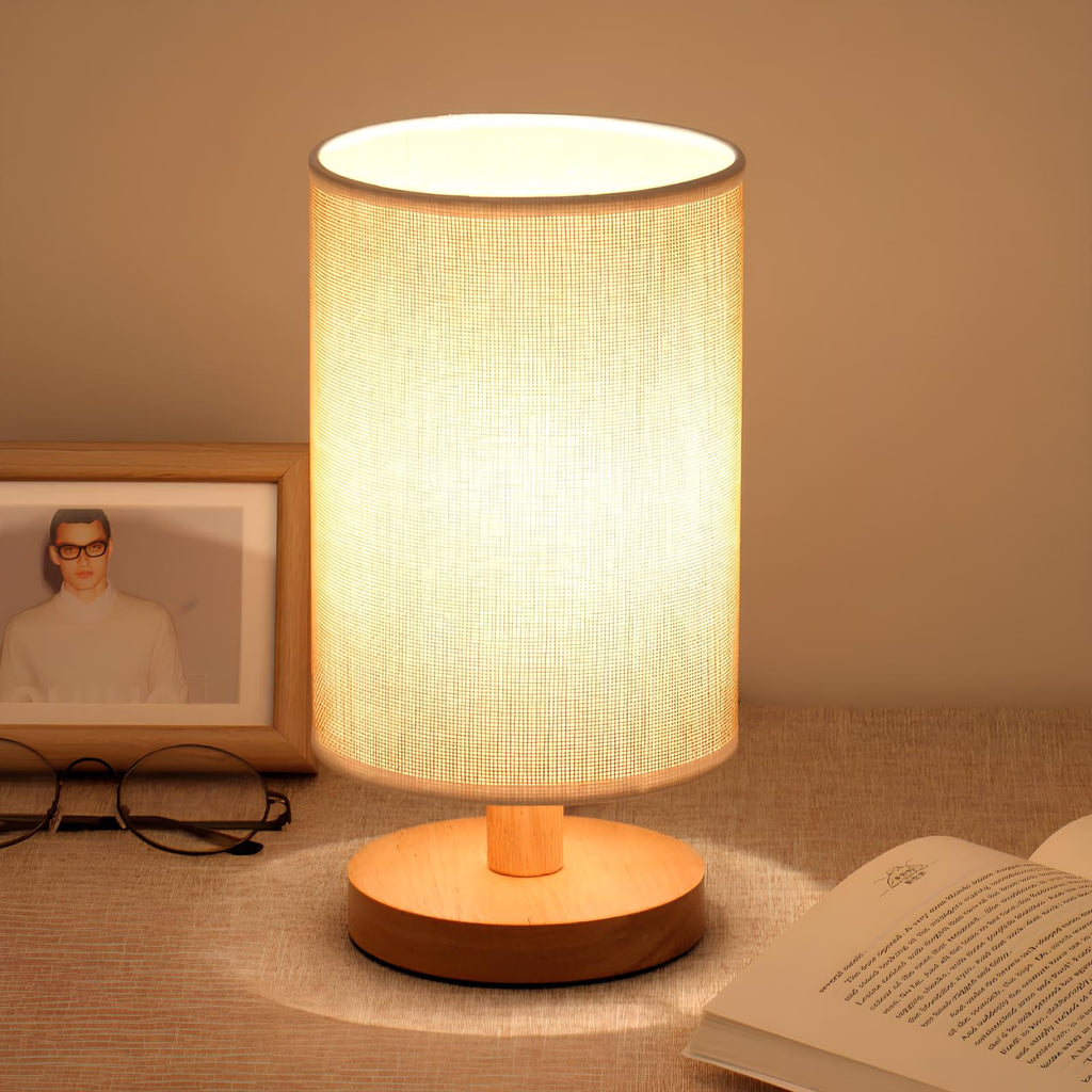 Aiko – Lampada Organica in Legno e Lino con Telecomando