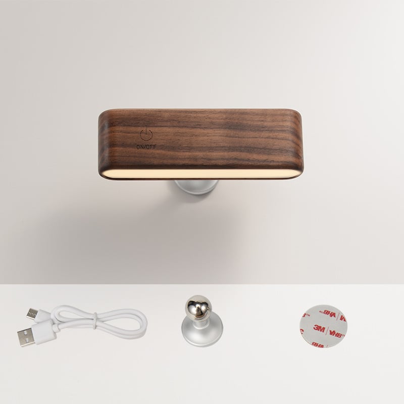 LuminoWood - Lampada magnetica rotante a 360° | 50% DI SCONTO