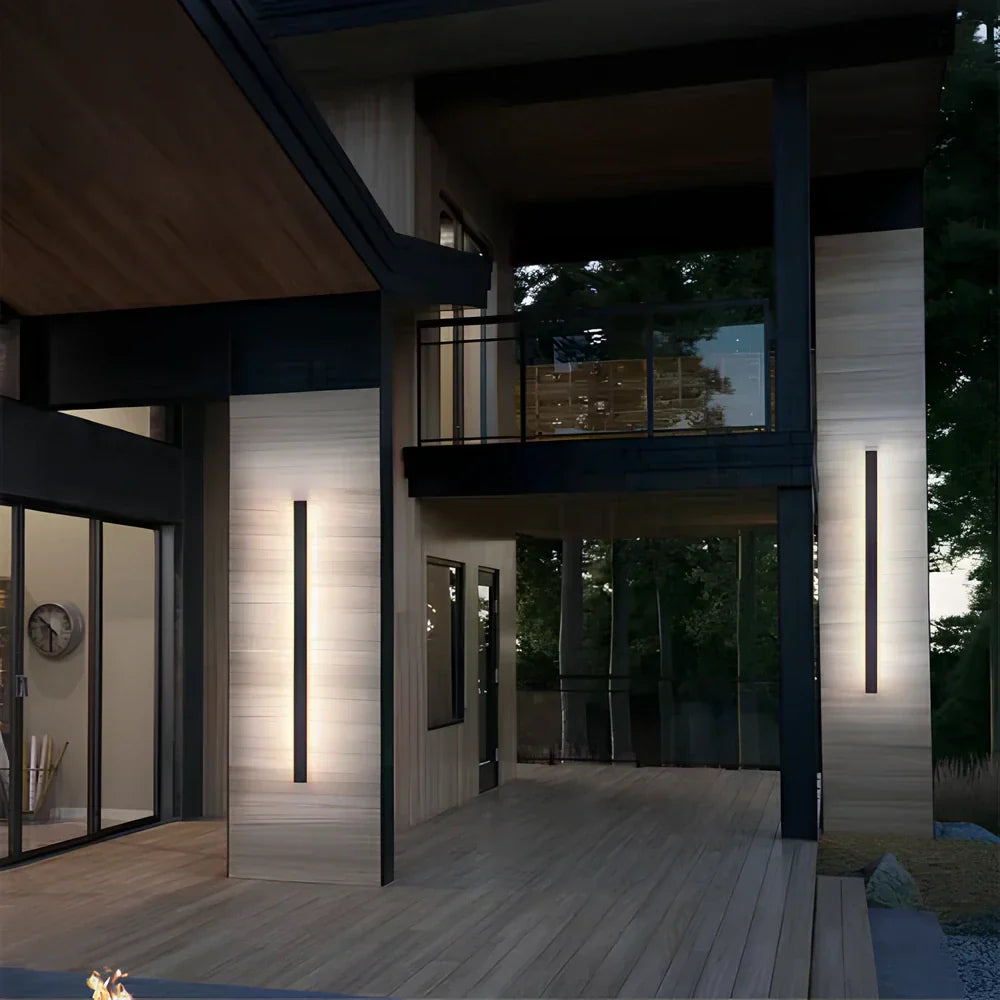 Auréno – Lampada da esterno moderna a LED in ferro battuto e alluminio