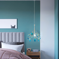 Lampadario in Vetro Multicolore con Design a Rami