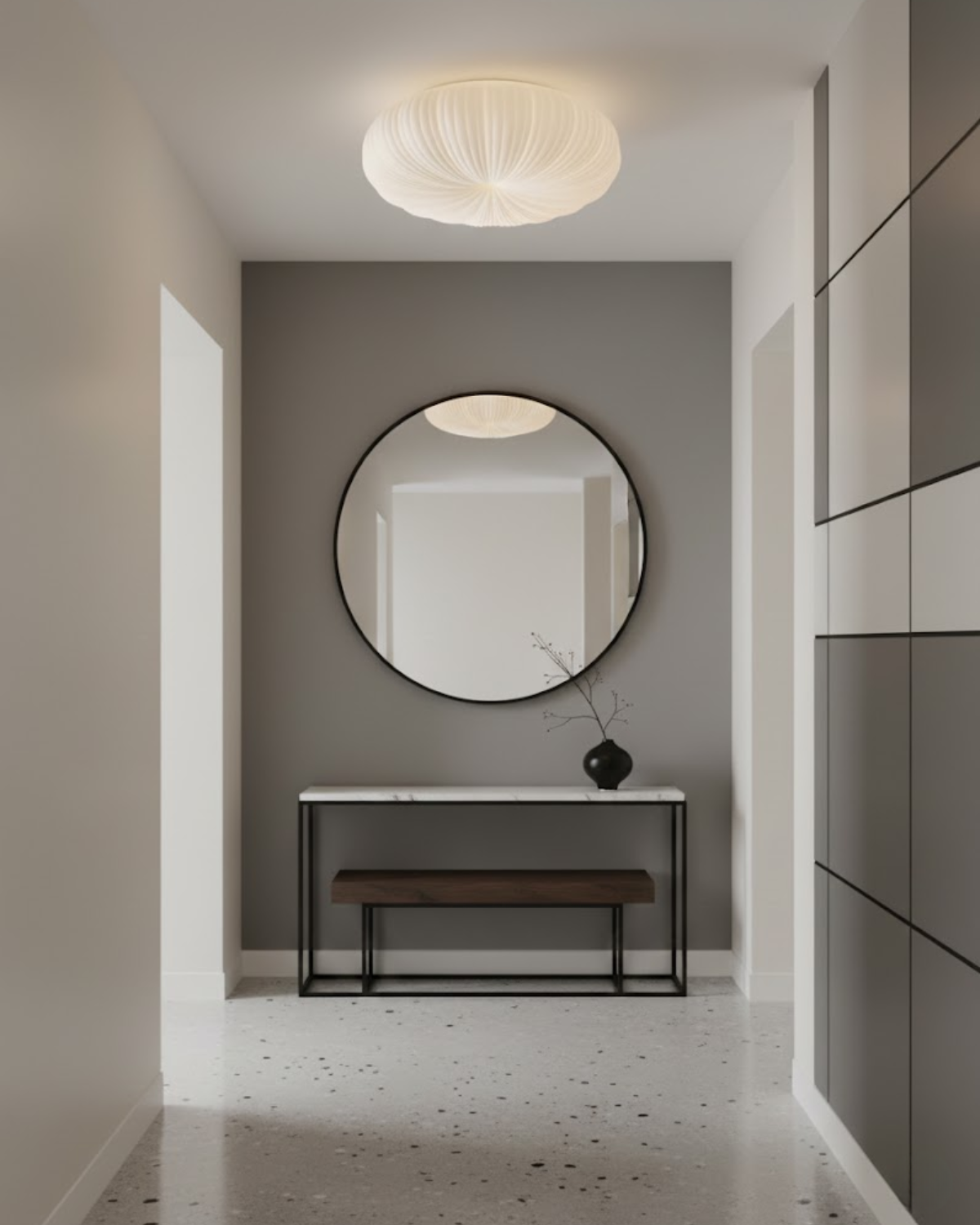 Lunavia | Lampada da soffitto LED scultorea con luce diffusa morbida per interni moderni