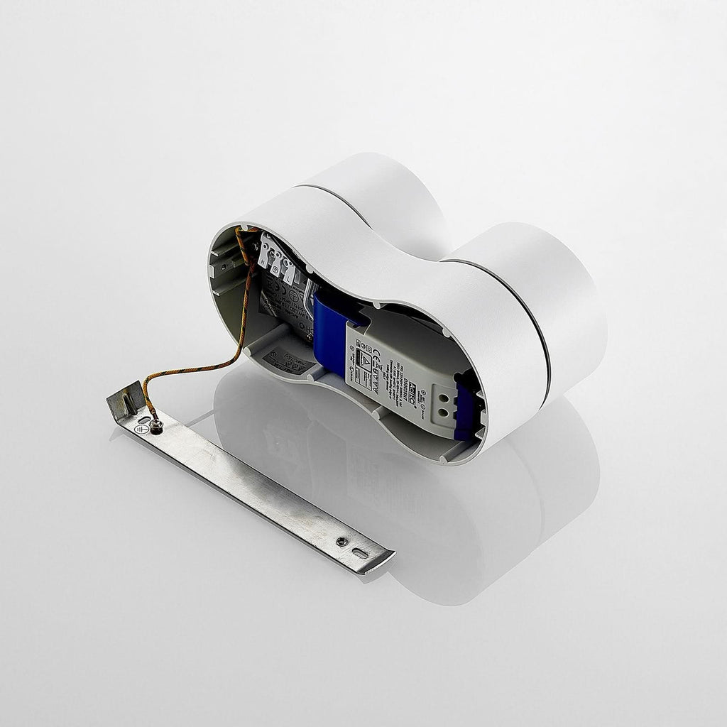 Faretto a soffitto LED doppio con teste regolabili