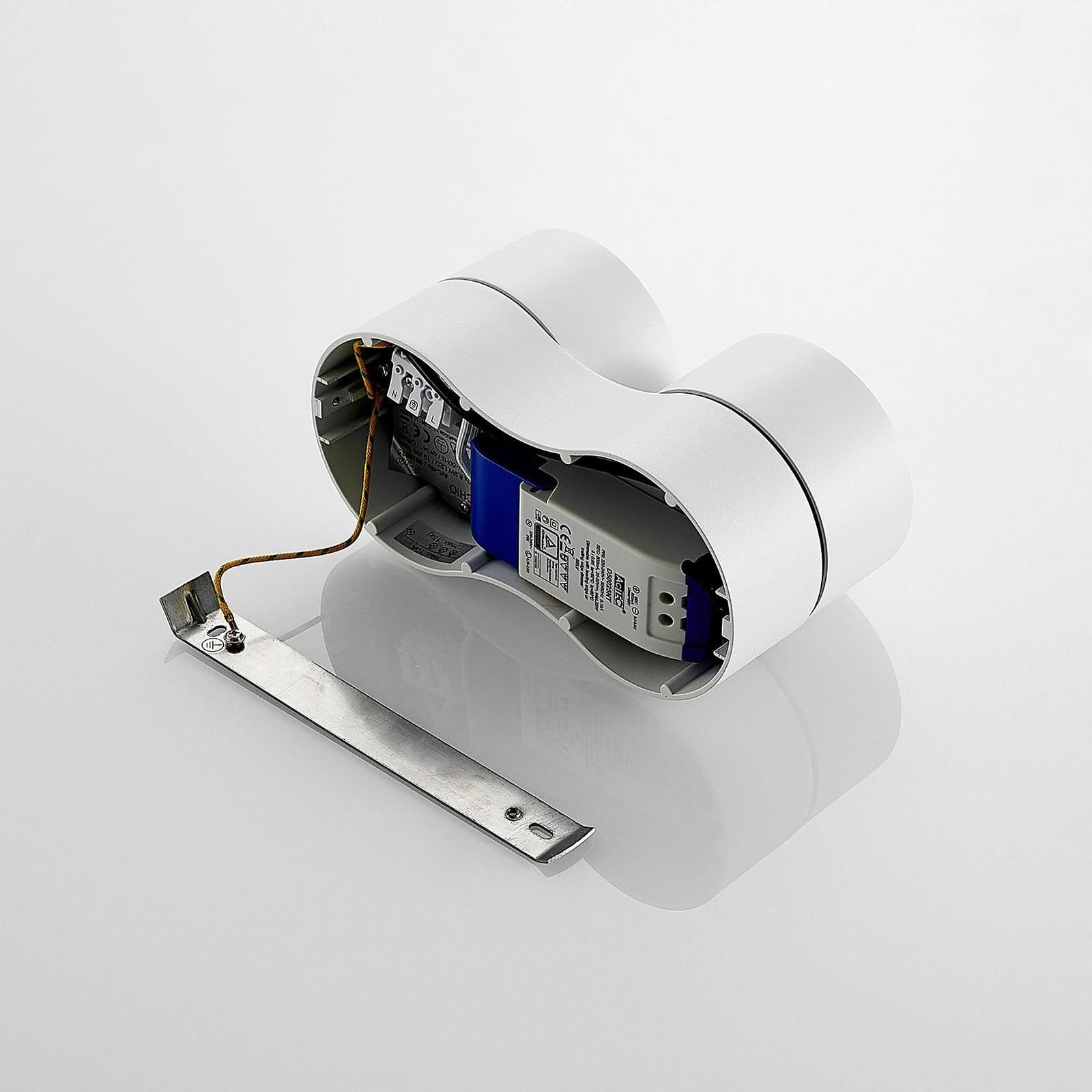 Faretto a soffitto LED doppio con teste regolabili