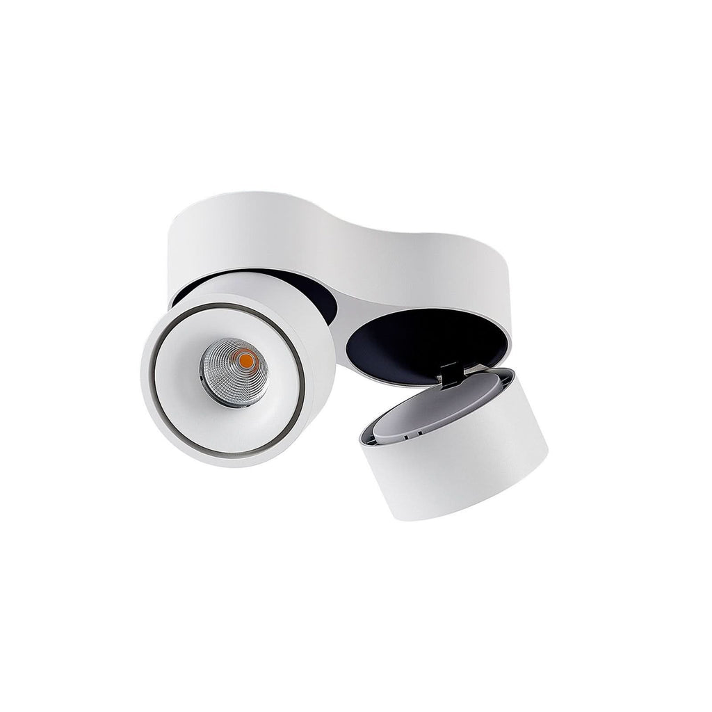 Faretto a soffitto LED doppio con teste regolabili