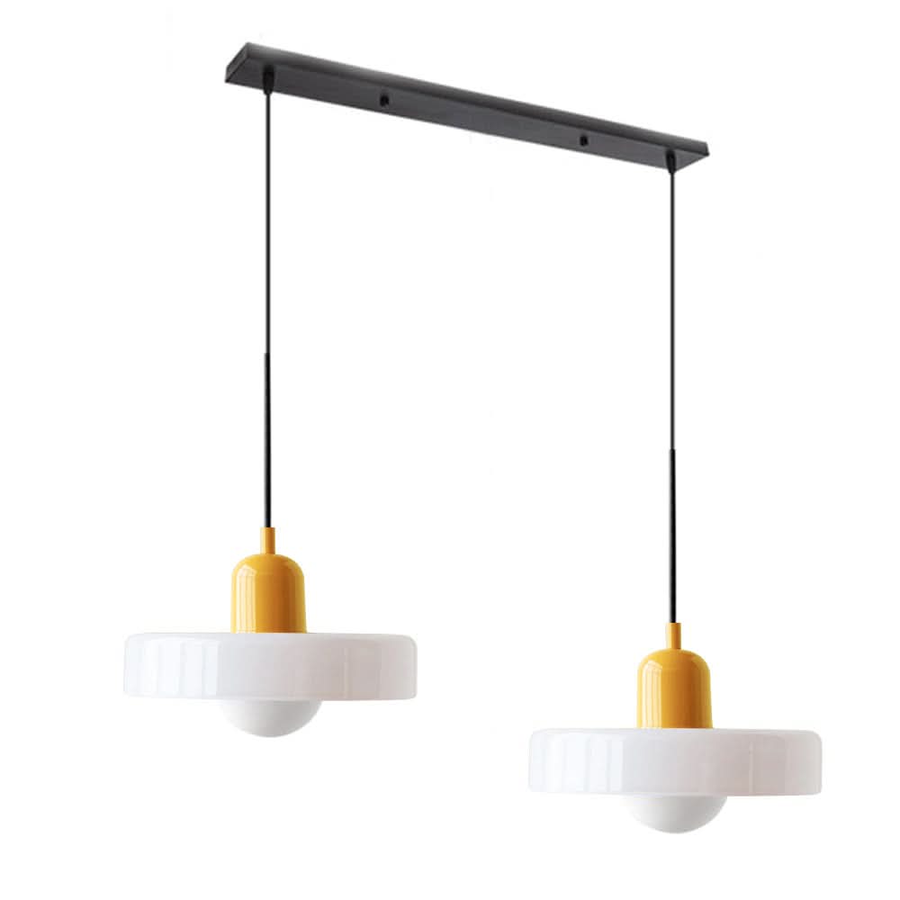 Lampada a Sospensione in Vetro Bauhaus a 2 Teste Regolabile