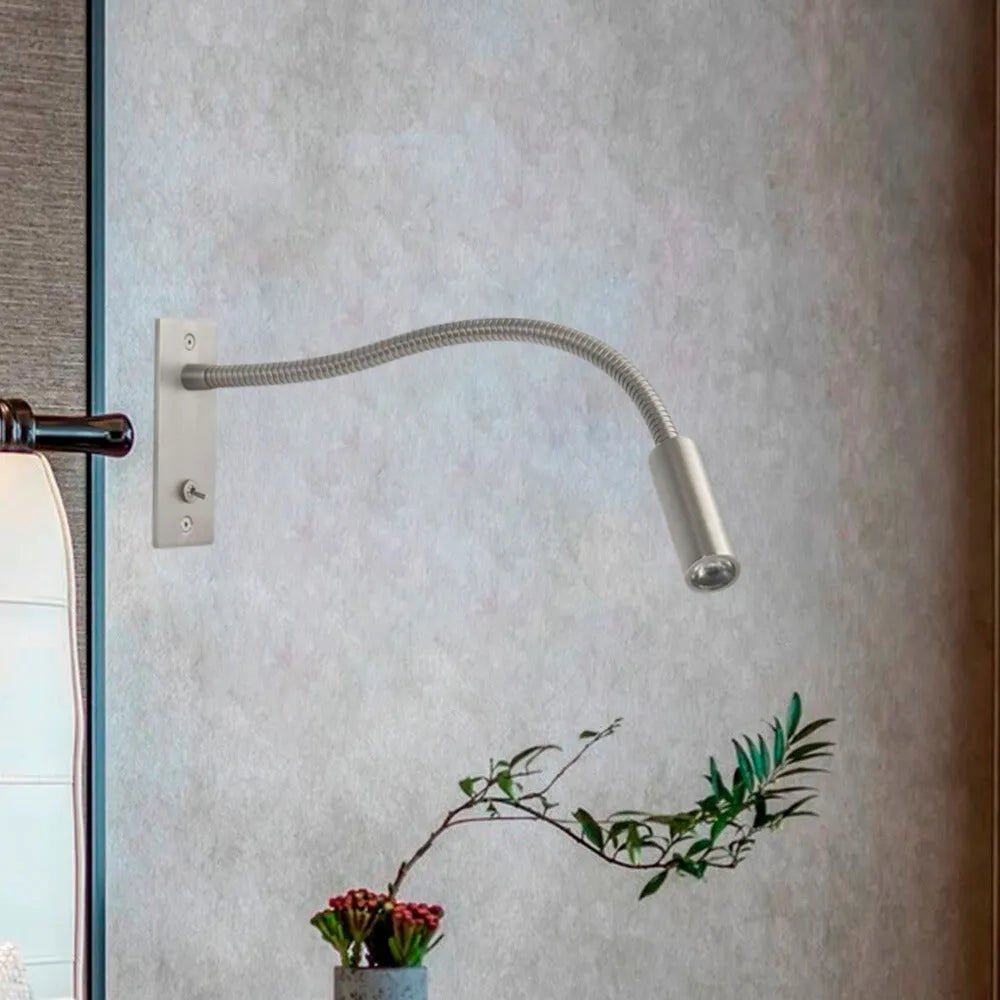 Lampada da Lettura a LED da Parete Regolabile Flessibile per Comodino