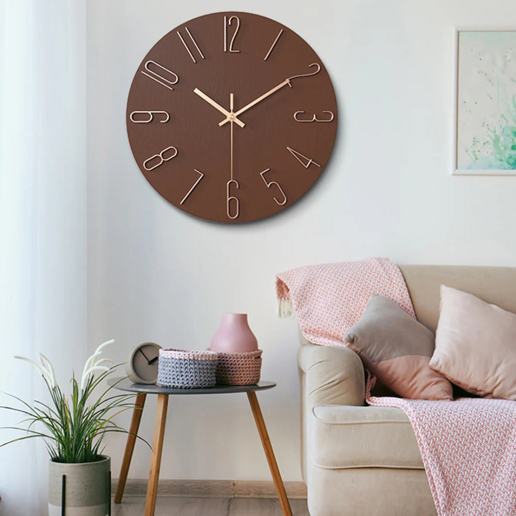 Orologio da parete di design per il soggiorno con forma e stile semplici