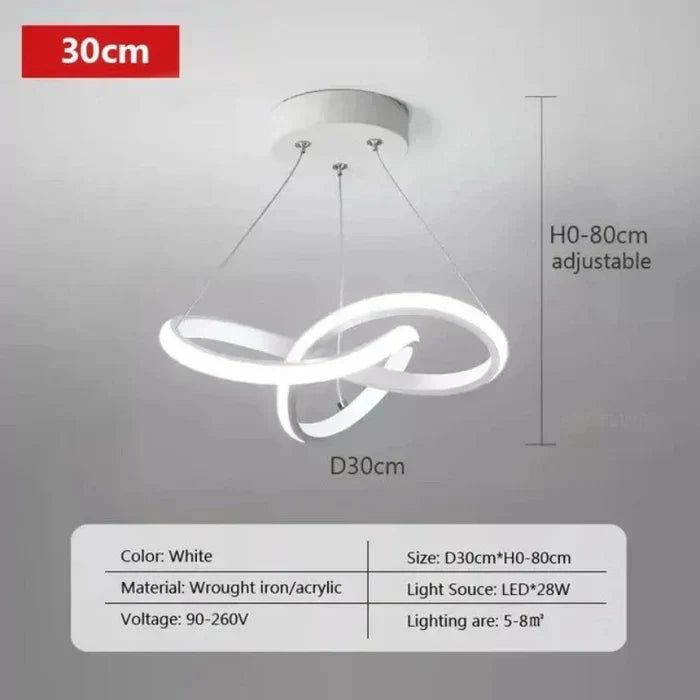 Lampada da soffitto LED moderna - WaveGlow