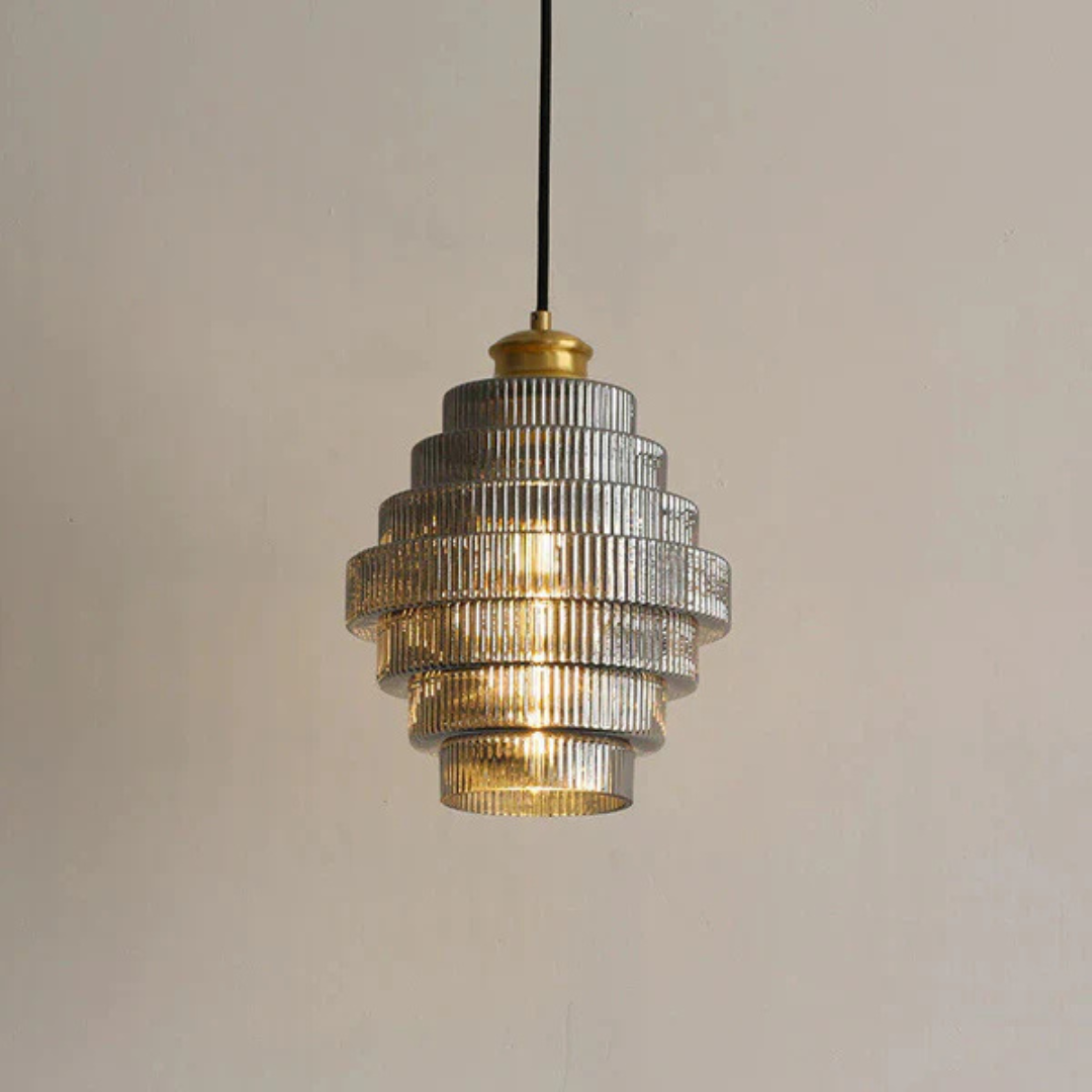 Hebes - Lampada a Sospensione Retro in Vetro