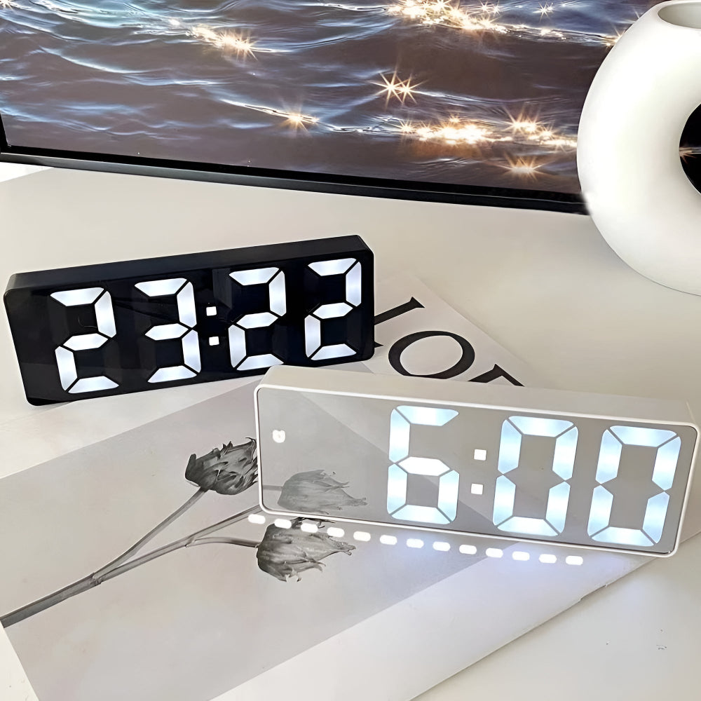 Orologio Sveglia Digitale a LED con Specchio