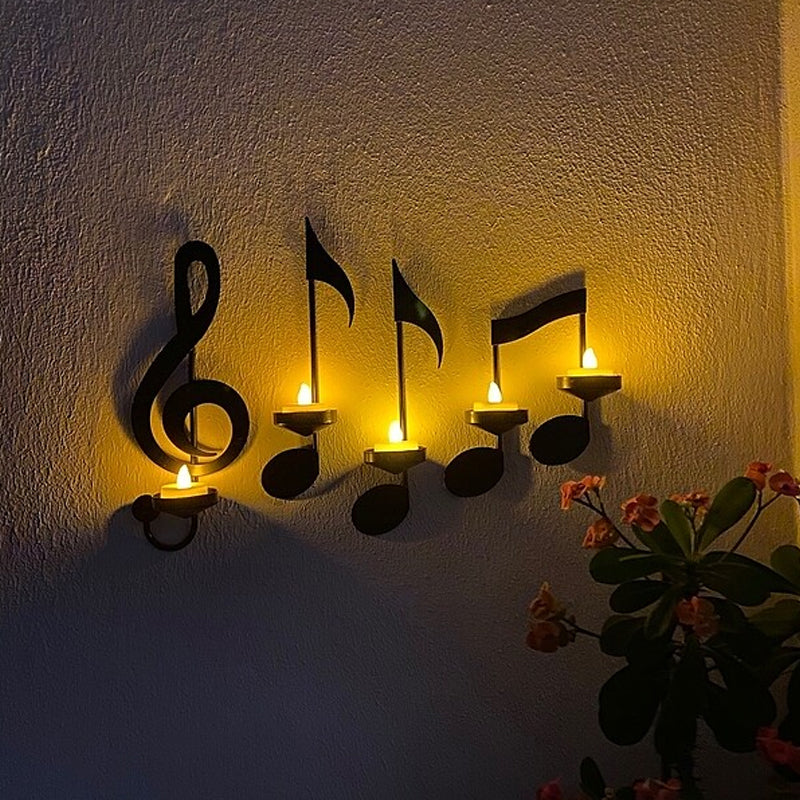 Lampada da parete musicale nera