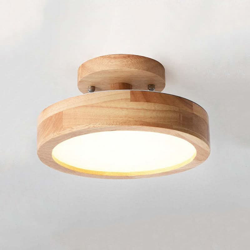 Lampada da soffitto LED in legno moderno con funzione dimmerabile