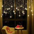 Catena di Luci LED con Fiocchi di Neve | Interno & Esterno