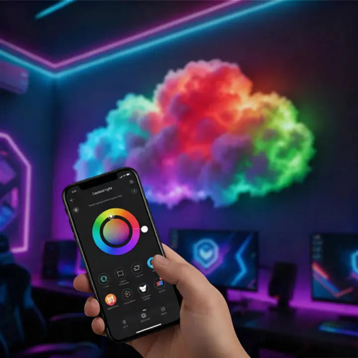 Luce Magica LED Cloud — Immergiti in una tranquillità magica e momenti incantevoli di benessere
