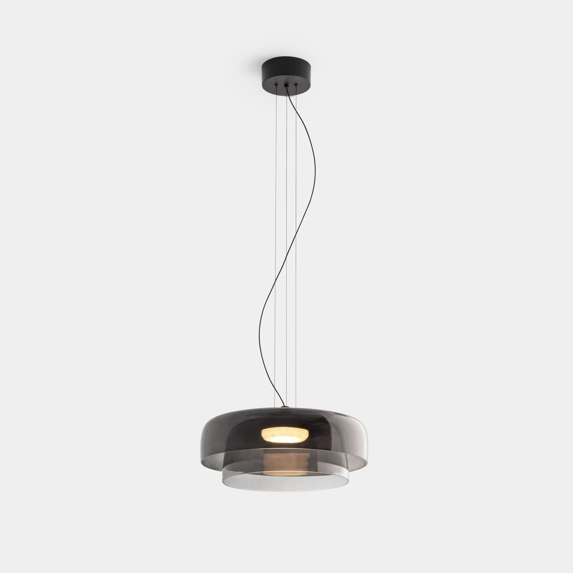 Lampada a Sospensione in Vetro Nordic – Pendant Unico in Metallo e Vetro