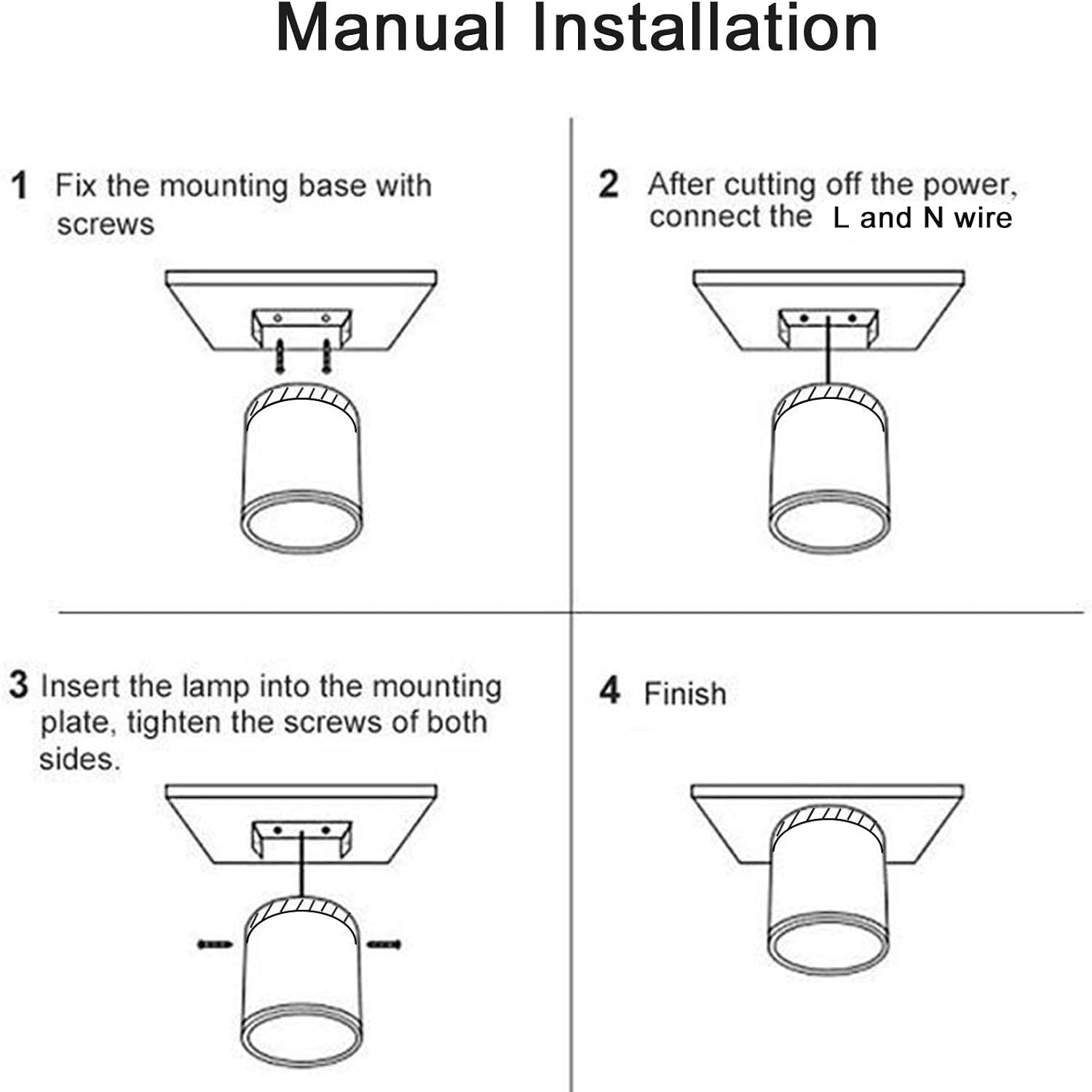 Lampada da soffitto LED moderna a montaggio a incasso cilindrica