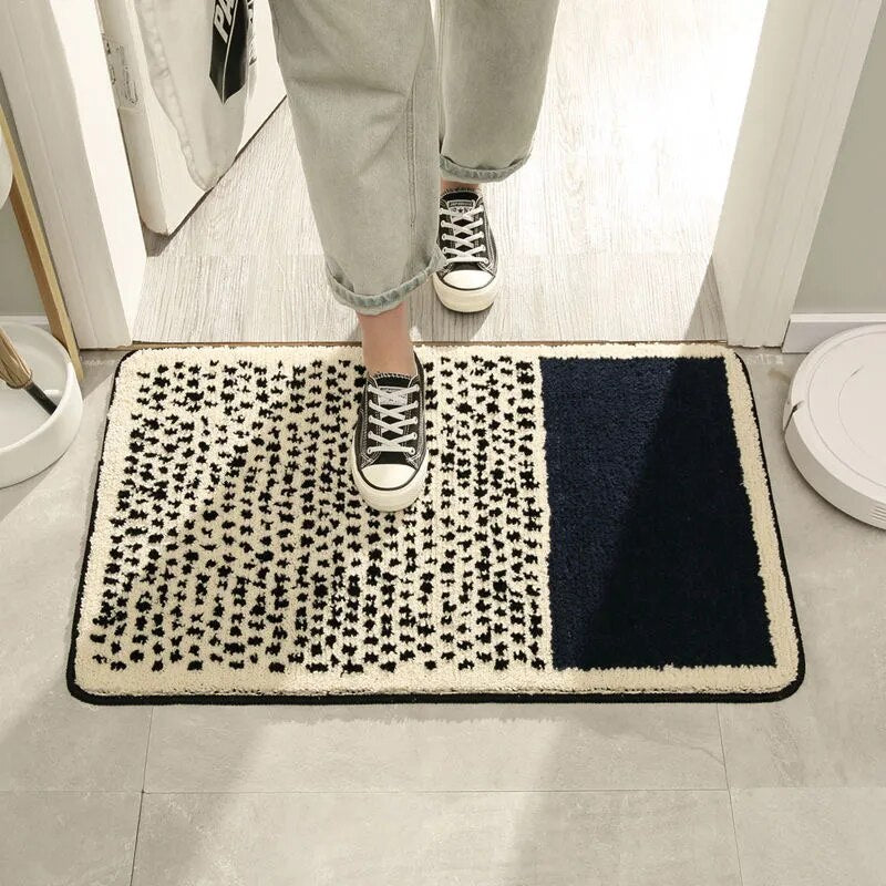 Tappetino da Bagno Antiscivolo con Motivo Astratto