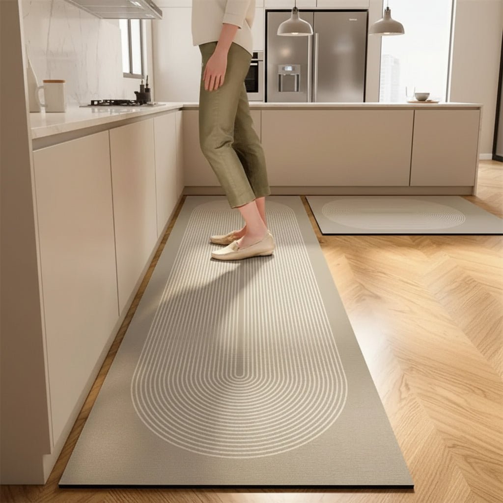 KITCHENEASE – Tappeto da cucina anti-affaticamento con superficie assorbente e antiscivolo