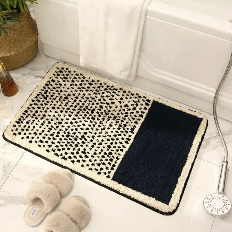 Tappetino da Bagno Antiscivolo con Motivo Astratto