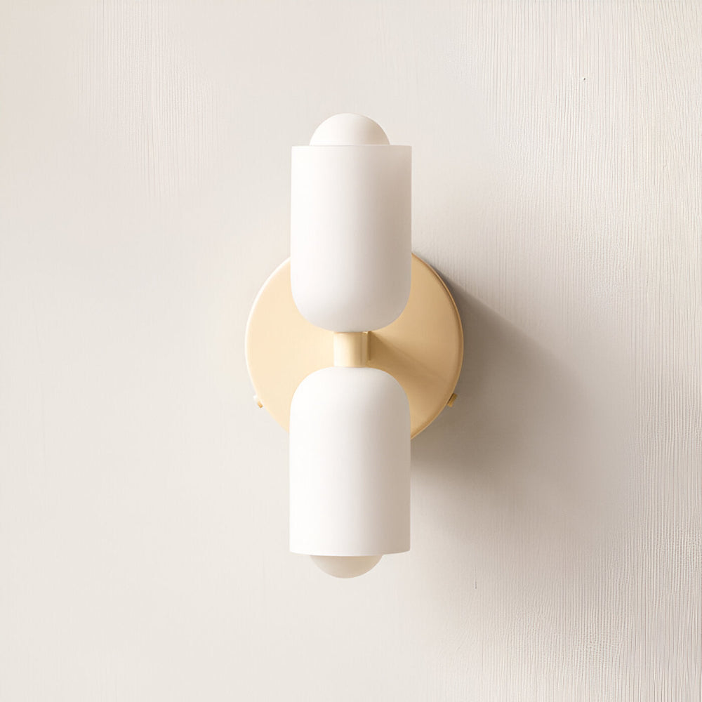 DualGlow – Applique con Due Teste in Acrilico e Metallo per Illuminazione Interna Moderna