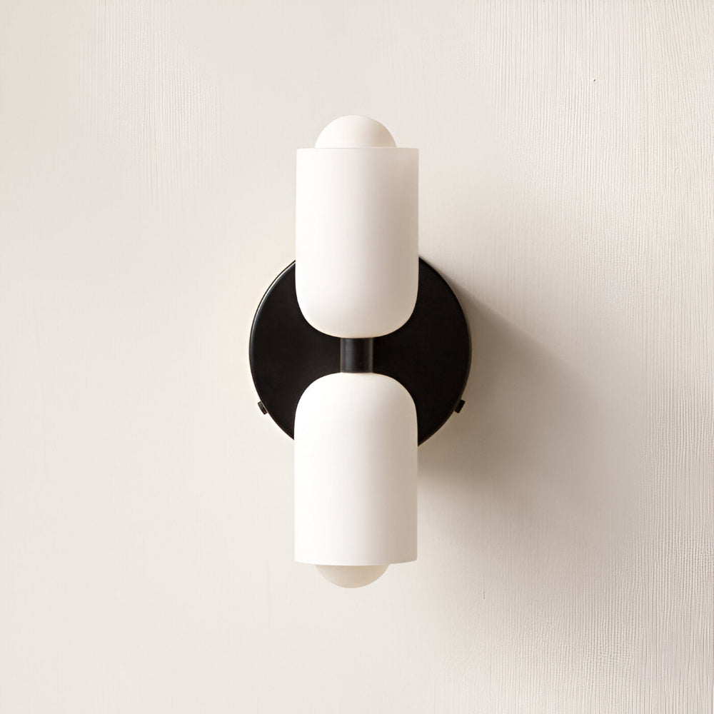 DualGlow – Applique con Due Teste in Acrilico e Metallo per Illuminazione Interna Moderna