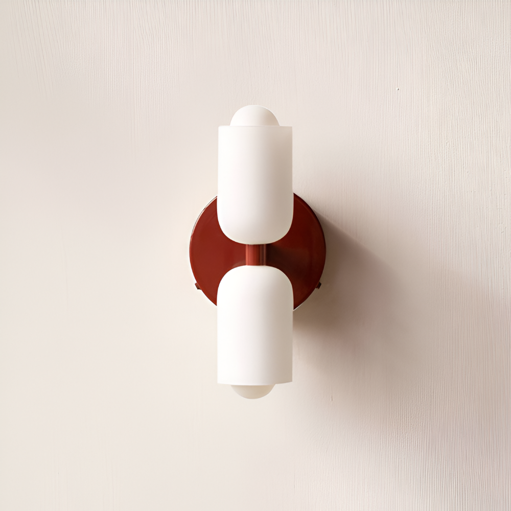 DualGlow – Applique con Due Teste in Acrilico e Metallo per Illuminazione Interna Moderna
