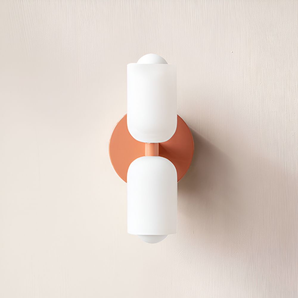 DualGlow – Applique con Due Teste in Acrilico e Metallo per Illuminazione Interna Moderna