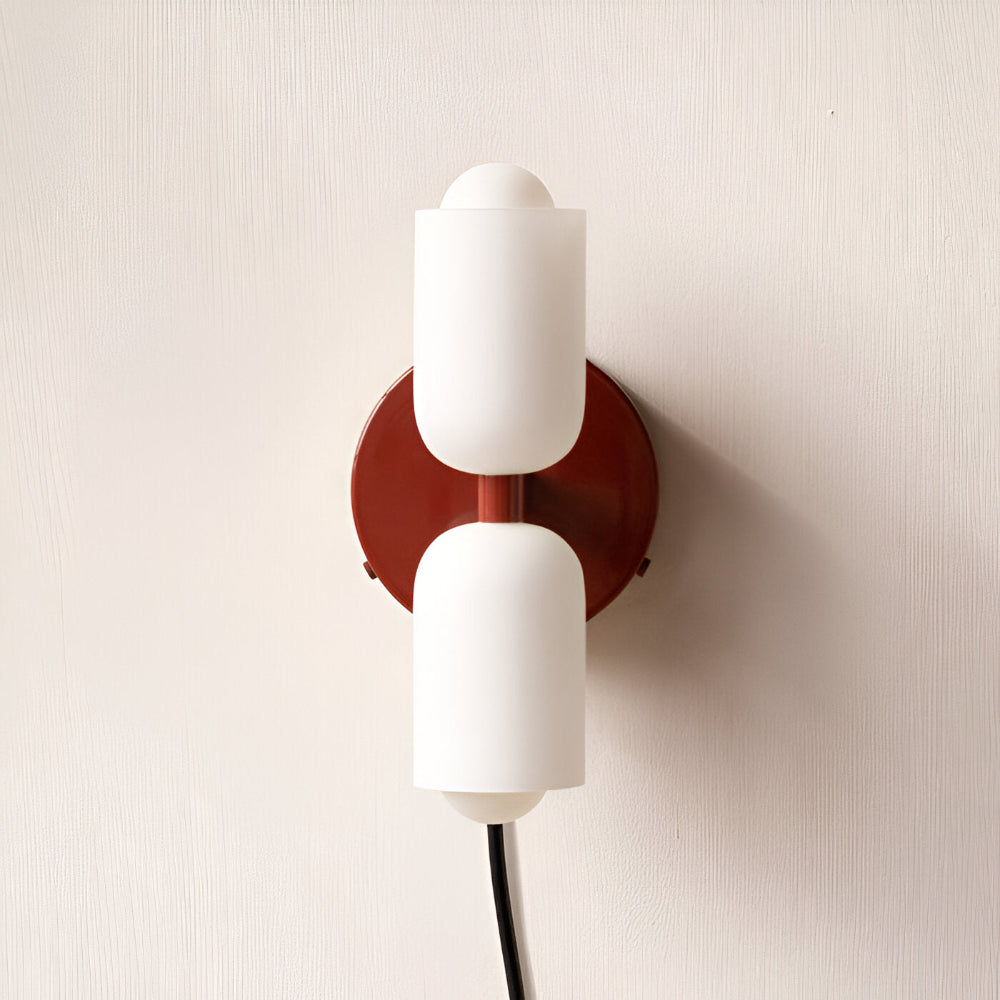 DualGlow – Applique con Due Teste in Acrilico e Metallo per Illuminazione Interna Moderna