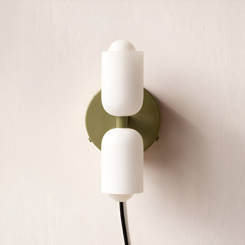 DualGlow – Applique con Due Teste in Acrilico e Metallo per Illuminazione Interna Moderna