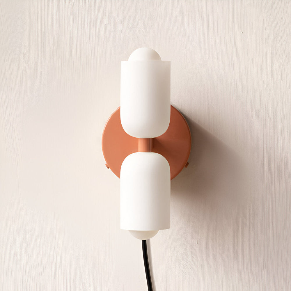 DualGlow – Applique con Due Teste in Acrilico e Metallo per Illuminazione Interna Moderna