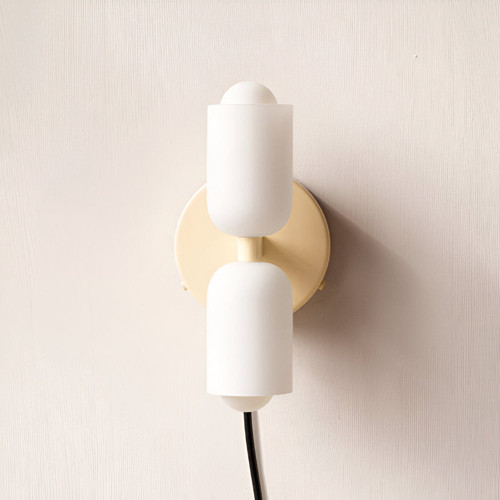 DualGlow – Applique con Due Teste in Acrilico e Metallo per Illuminazione Interna Moderna