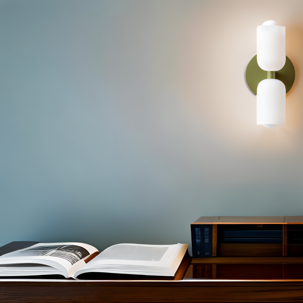 DualGlow – Applique con Due Teste in Acrilico e Metallo per Illuminazione Interna Moderna