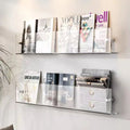 ClearLine – Elegante mensola a parete in acrilico per riviste
