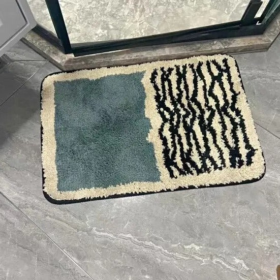 Tappetino da Bagno Antiscivolo con Motivo Astratto