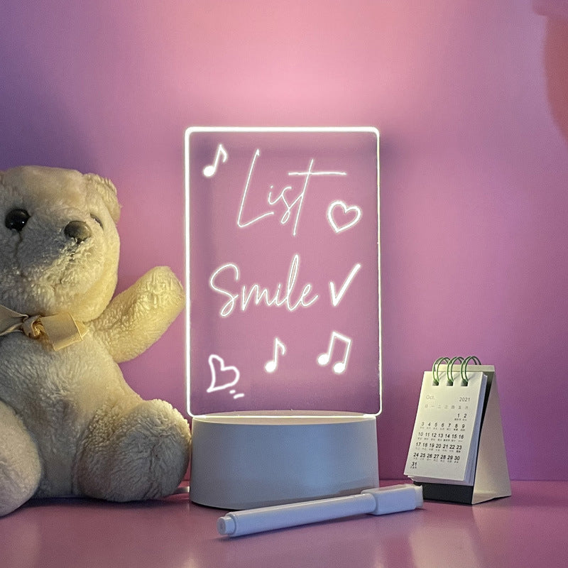 Lavagna Illuminata in Acrilico con Alimentazione USB