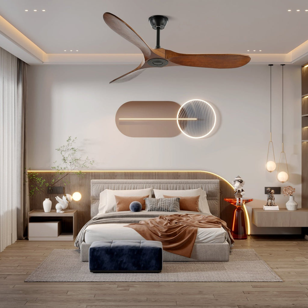 Clivara - Ventilatore da soffitto con telecomando Design moderno silenzioso