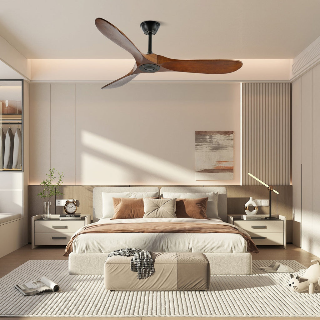 Clivara - Ventilatore da soffitto con telecomando Design moderno silenzioso
