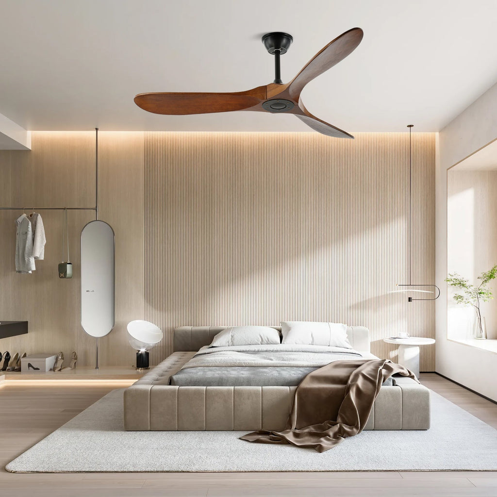 Clivara - Ventilatore da soffitto con telecomando Design moderno silenzioso