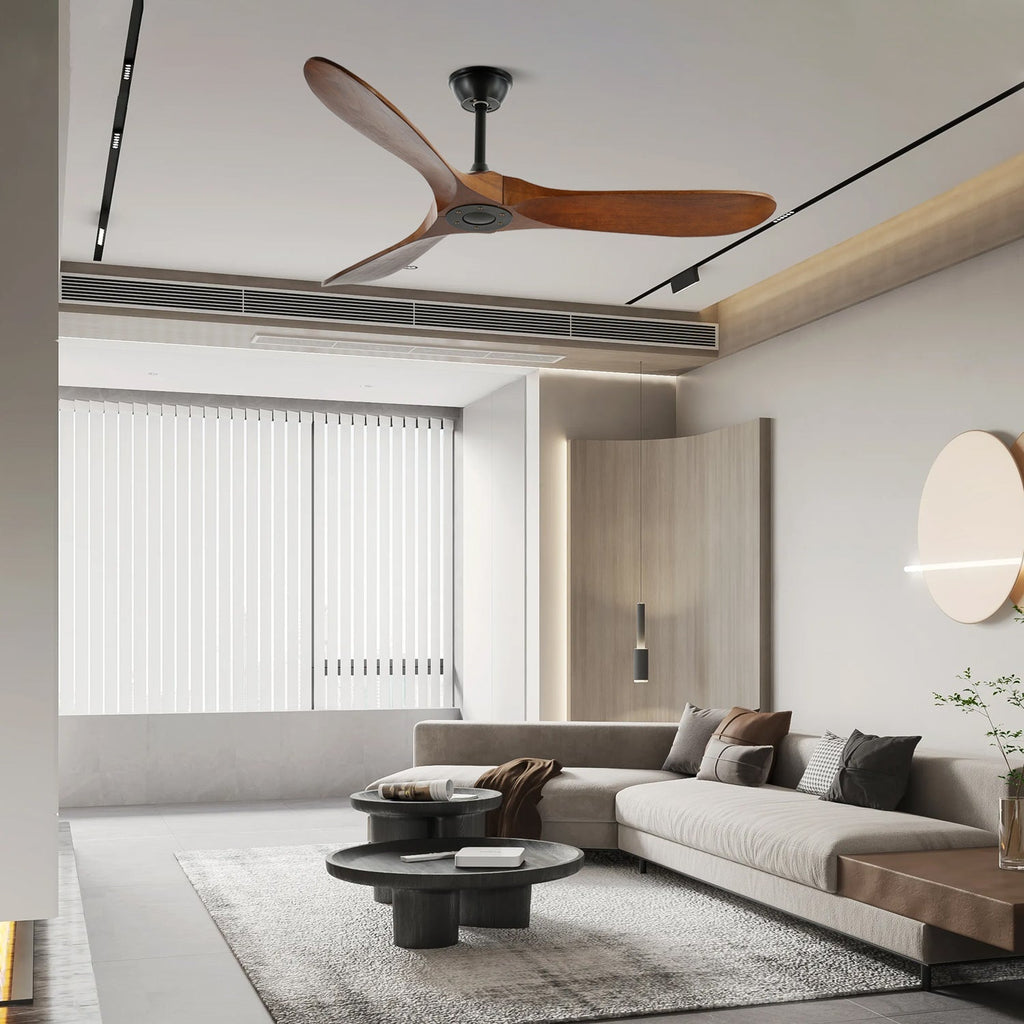 Clivara - Ventilatore da soffitto con telecomando Design moderno silenzioso