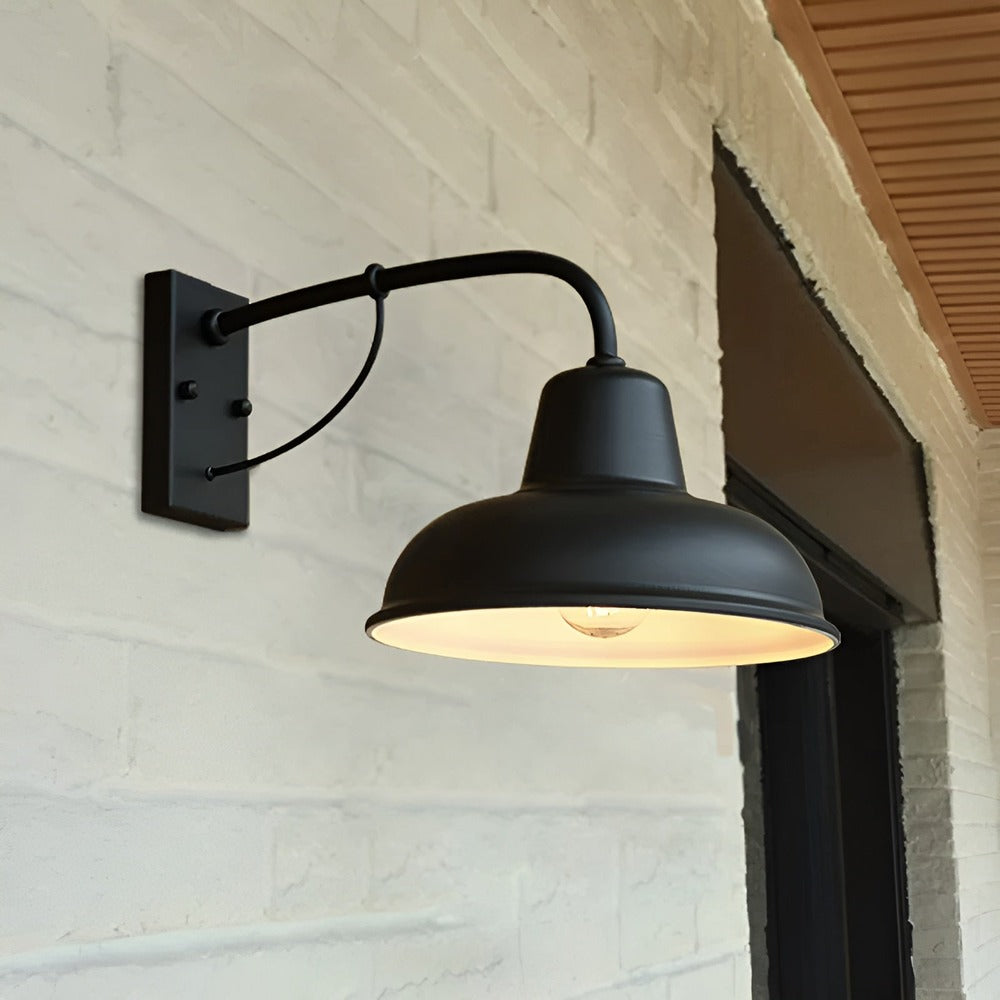 Castiron – Lampada da Parete Nera Antica in Stile Industriale Vintage