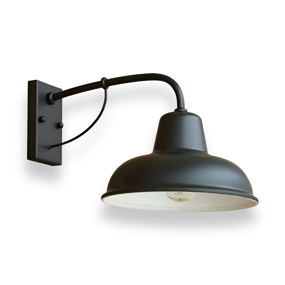 Castiron – Lampada da Parete Nera Antica in Stile Industriale Vintage